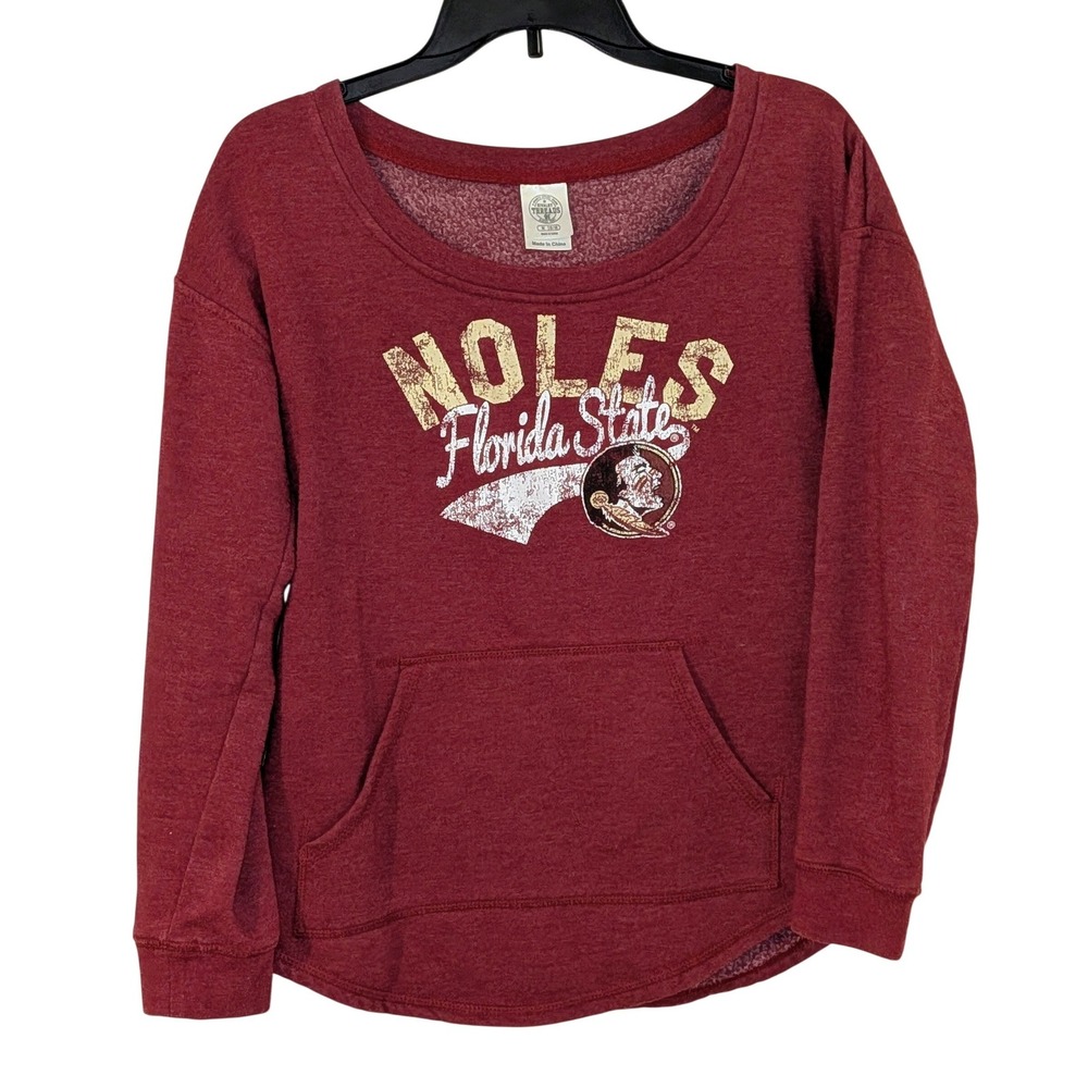 Rivalry Threads Florida State Noles‎ Sweatshirt Maroon Scoop Neck Women M 8/10